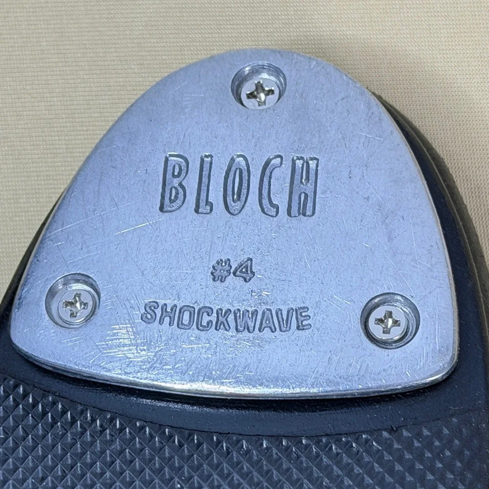 Bloch Tap-Flex S0389 Black Leather Slip-On Tap Shoes Size 13.5 Kids - Picture 6 of 8